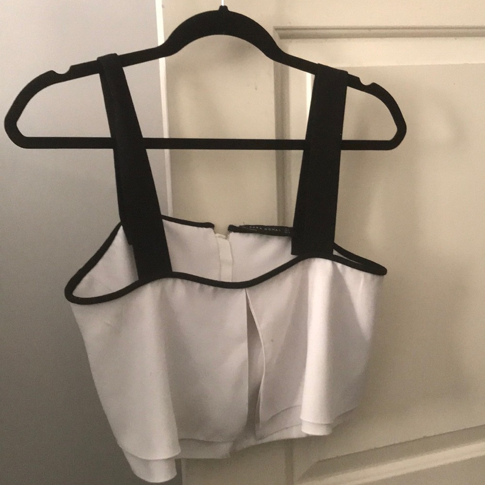 White Sleeveless Crop Top